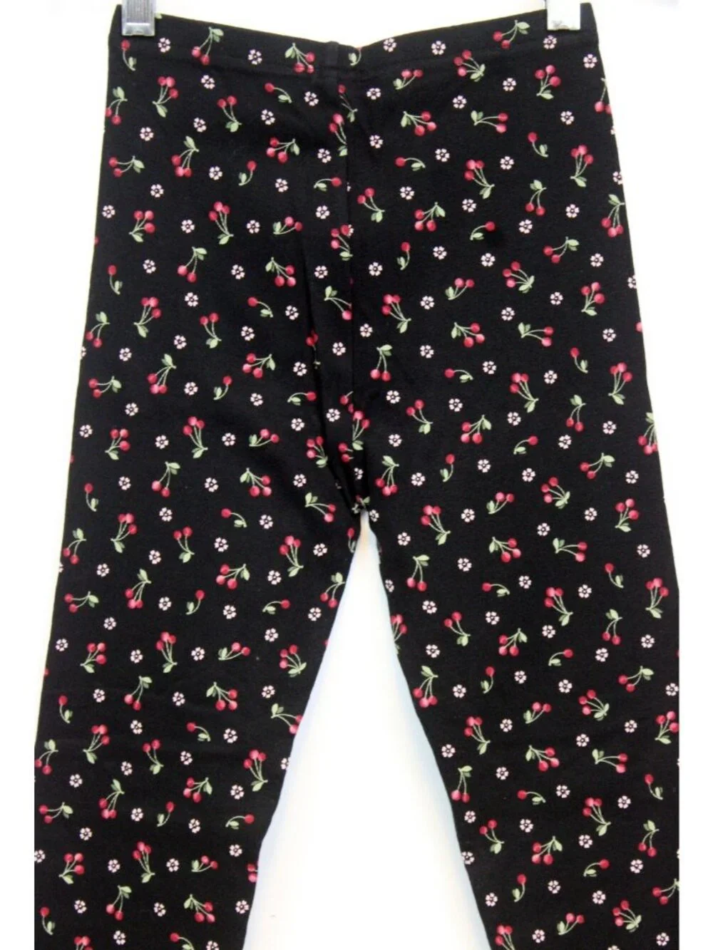 2003 Gymboree Holiday Magic Black Leggings Flowers Cherries sz 8 NWOT Lettuce
